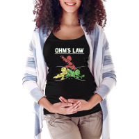 Ohms Law Funny Shirt.electrical Electronics Engineer Funny T T Shirt Maternity Scoop Neck T-shirt | Artistshot