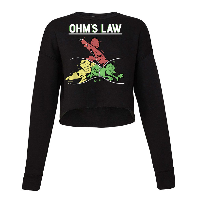 Ohms Law Funny Shirt.electrical Electronics Engineer Funny T T Shirt Cropped Sweater by corni3t6 | Artistshot