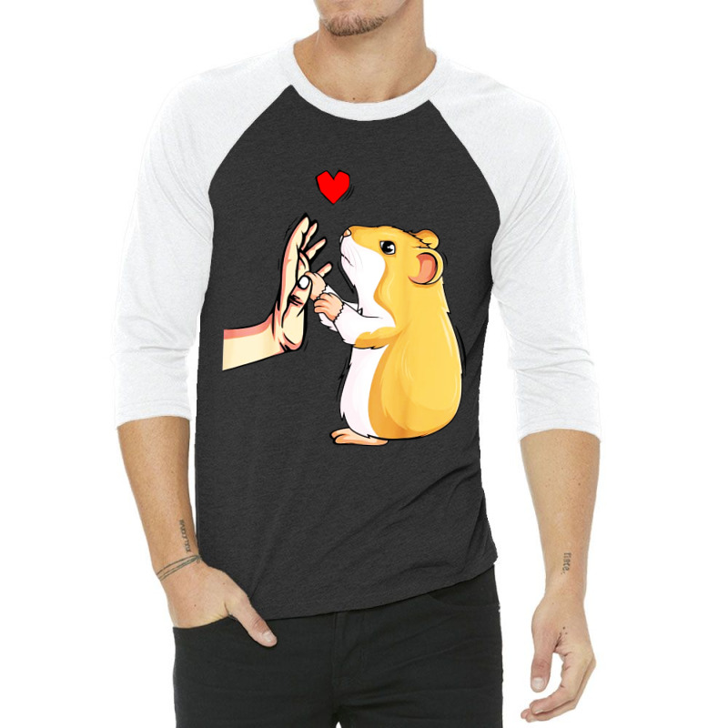 Hamster Love Hammy 3/4 Sleeve Shirt by Modena art | Artistshot