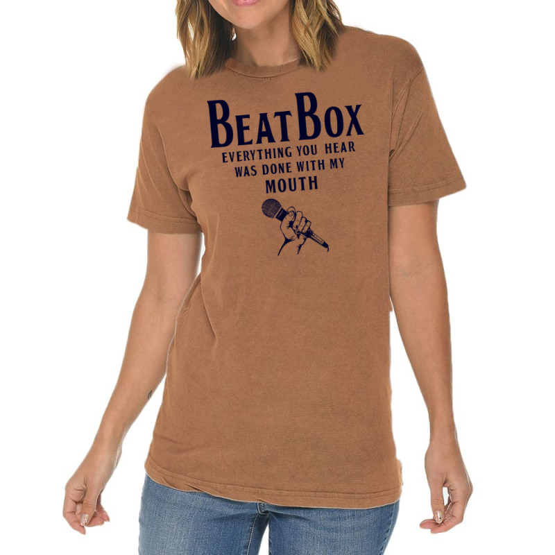 Beatbox Beatboxing Beatboxer Funny Humour Saying Vintage T-Shirt by Tasteful Tees | Artistshot