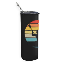 Canoe T  Shirt Canoeing Silhouette On A Distressed Retro Sunset Produc Skinny Tumbler | Artistshot