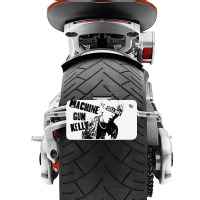 Machine Gun Kel.ly   Tv Warp Motorcycle License Plate | Artistshot