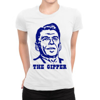 Ronald Reagan T Shirt The Gipper T Shirts Vintage Political Shirts Don Ladies Fitted T-shirt | Artistshot