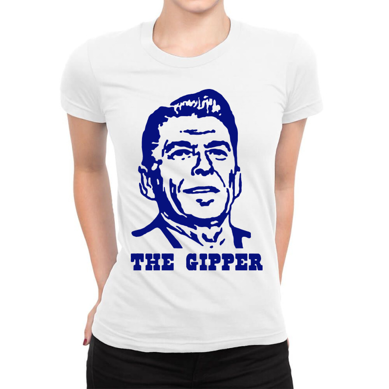 Ronald Reagan T Shirt The Gipper T Shirts Vintage Political Shirts Don Ladies Fitted T-Shirt by Larise_Store | Artistshot