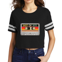 Best Of 1971 51st Birthday Cassette Tape T Shirt Scorecard Crop Tee | Artistshot