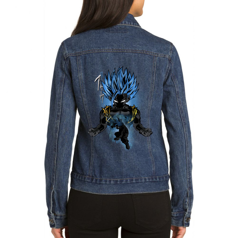 Attack Of Dark Space Ladies Denim Jacket by MyDixieA | Artistshot