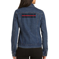 Harm Reduction Saves Lives (1) Ladies Denim Jacket | Artistshot