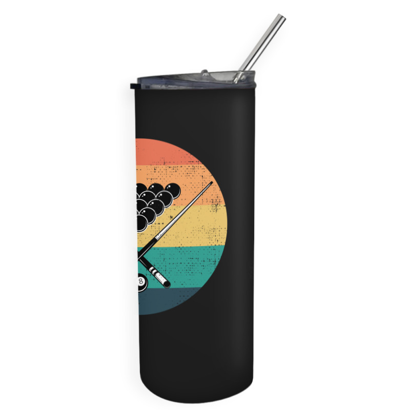 Billiards Snooker Pool Player Cue Sports Vintage Retro Skinny Tumbler | Artistshot