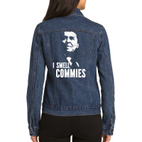 I Smell Commies Ladies Denim Jacket | Artistshot