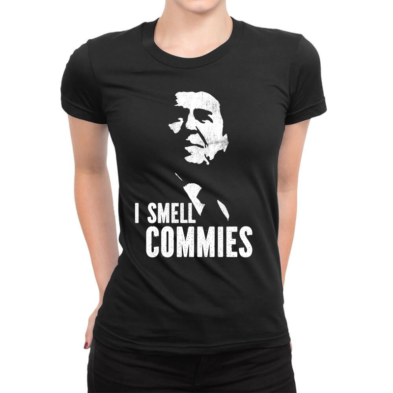 I Smell Commies Ladies Fitted T-Shirt by Grafixbychawki | Artistshot