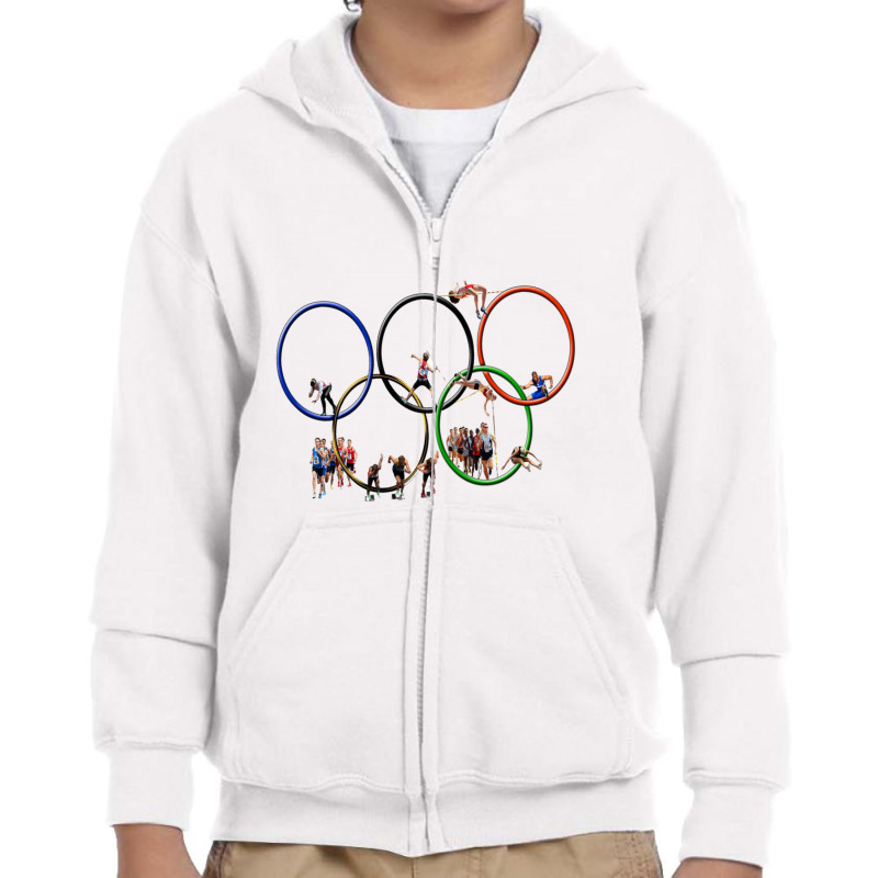 Olympic Games Ring Olympic Symbols Youth Zipper Hoodie | Artistshot