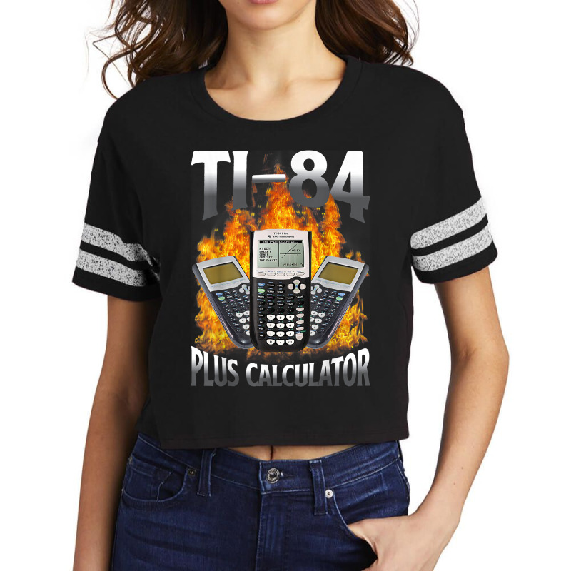 Ti 84 Plus Calculator Funny Math Teacher T Shirt Scorecard Crop Tee by erinlorrai | Artistshot