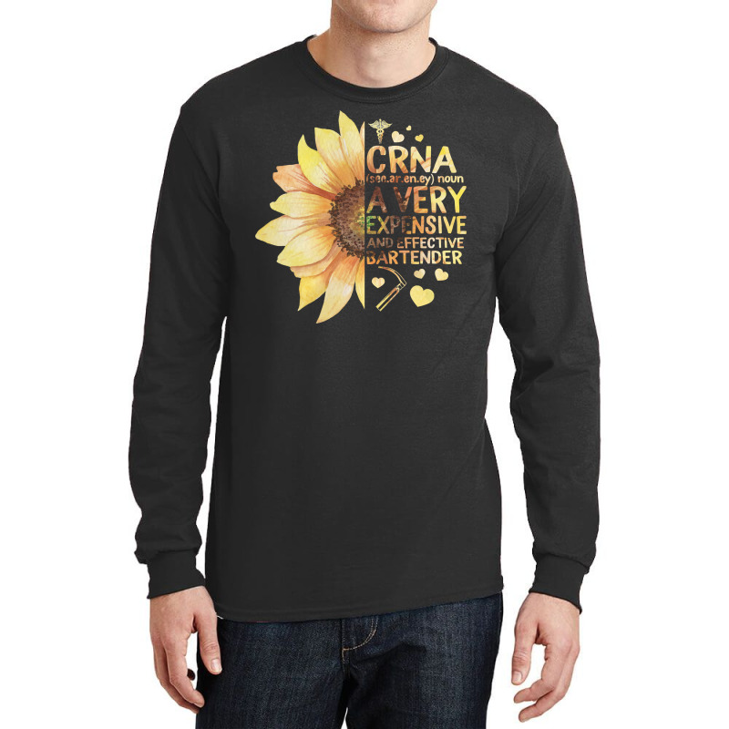 Nurse Nursery Crna Certified Registered Nurse Anesthetists Sunflower M Long Sleeve Shirts | Artistshot