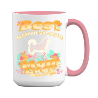 Dog Moms T  Shirt Best Alaskan Malamute Mom   Dog Mom, Dog Owner Gifts 15 Oz Coffee Mug | Artistshot