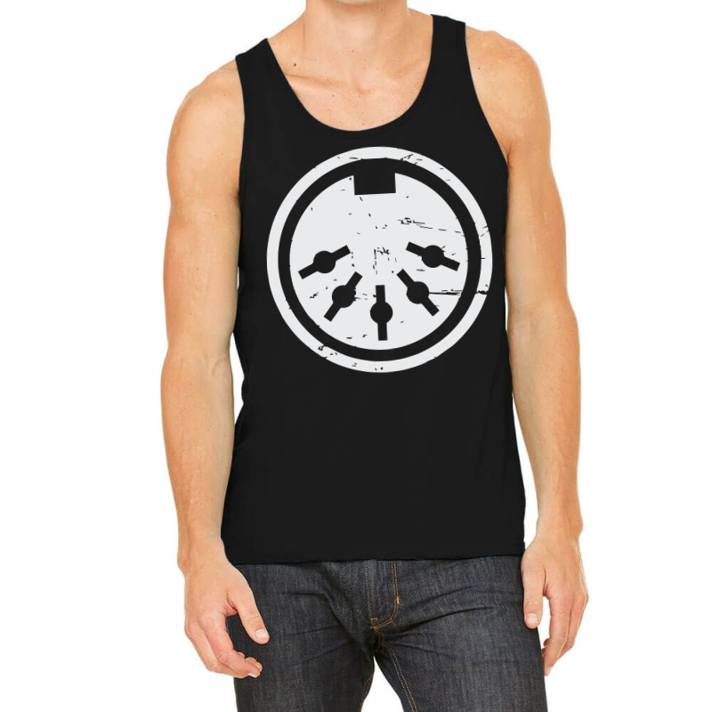 Distressed Midi Plug  Synthesizer Tank Top | Artistshot