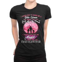 Mother Grandma I Asked God To Make Me A Better Woman He Sent Me My Son Ladies Fitted T-shirt | Artistshot