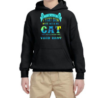 I Fight Back Mess With My Cat Youth Hoodie | Artistshot