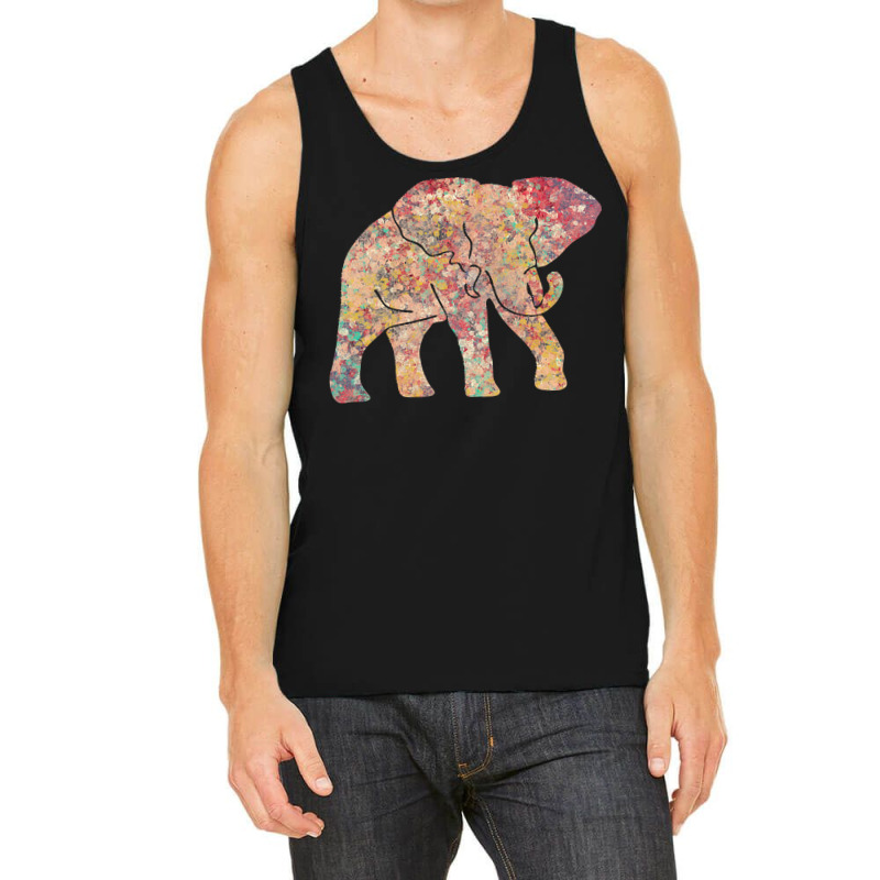 Elephants T  Shirt Cool Elephant Colorful Tribal T Shirt T  Shirt Tank Top | Artistshot