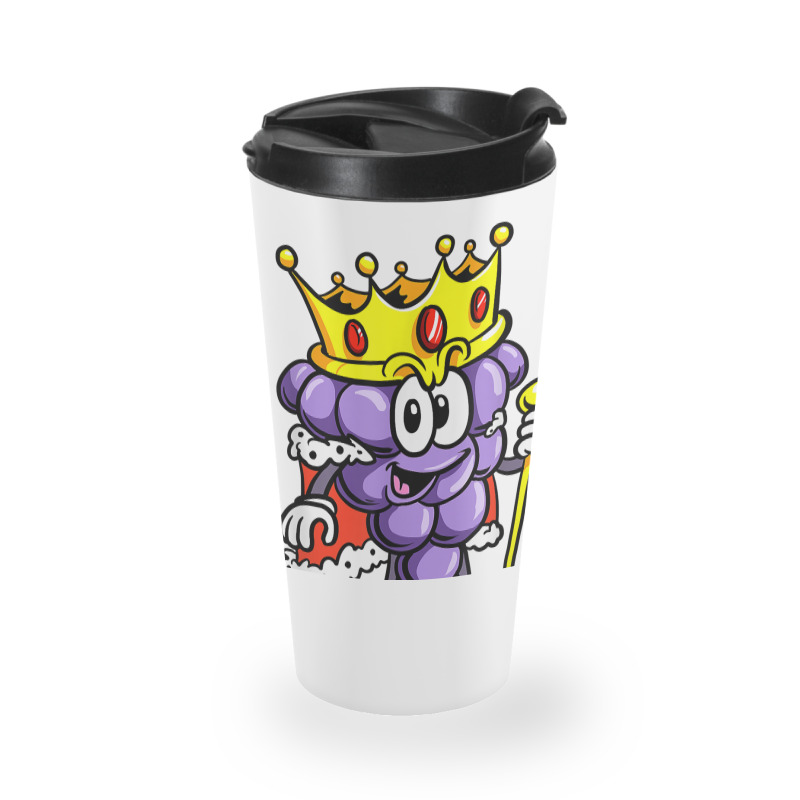 Winemaker Wine Lover Wine Drinker Grape With Crown T Shirt Travel Mug | Artistshot