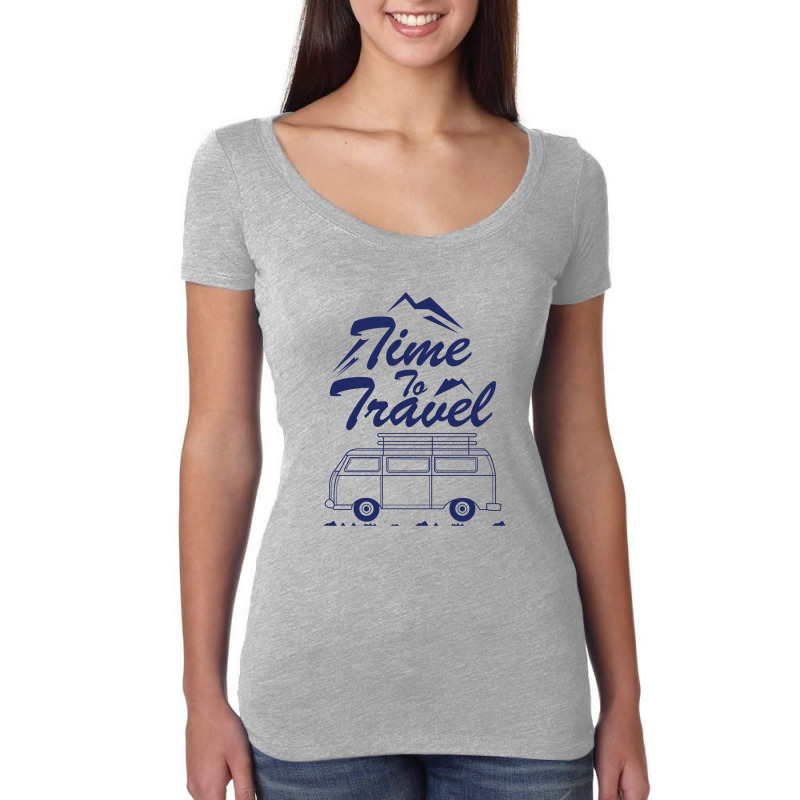 Time To Travel Women's Triblend Scoop T-shirt by Alaska Tees | Artistshot