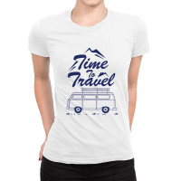 Time To Travel Ladies Fitted T-shirt | Artistshot