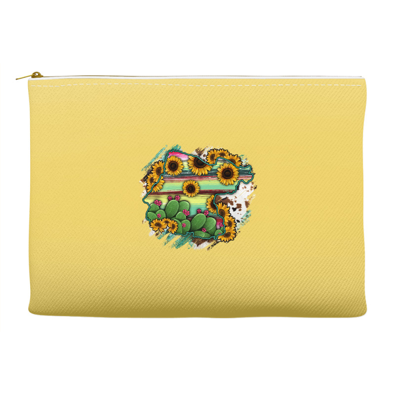 Guanajuato Sunflower Serape Map Accessory Pouches | Artistshot