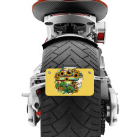 Guanajuato Sunflower Serape Map Motorcycle License Plate | Artistshot