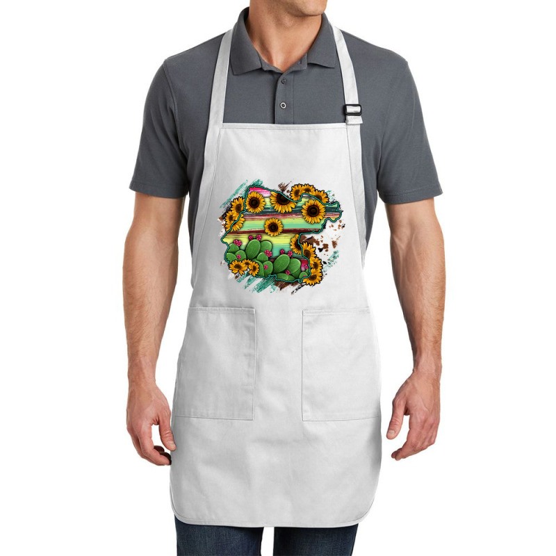 Guanajuato Sunflower Serape Map Full-length Apron | Artistshot