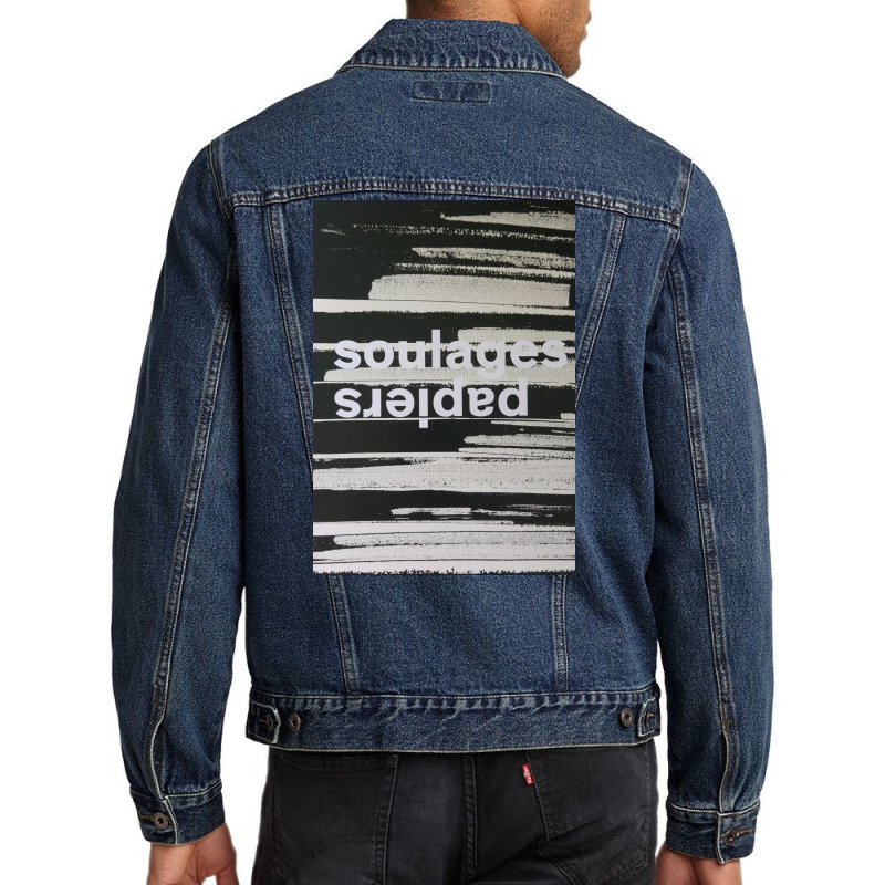 Pierre Soulages Daprès Carton Dinvitation Musée Picasso Men Denim Jacket by terrichapman | Artistshot