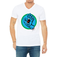 Santa Monster Hand 5 V-neck Tee | Artistshot