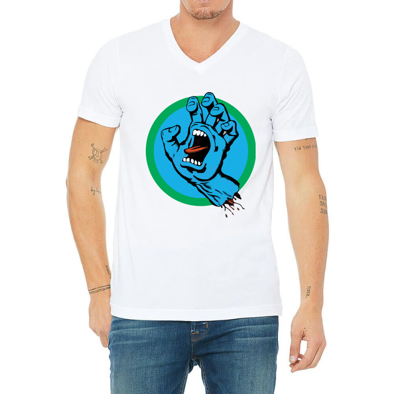 Santa Monster Hand 5 V-Neck Tee by anyarpasar68 | Artistshot