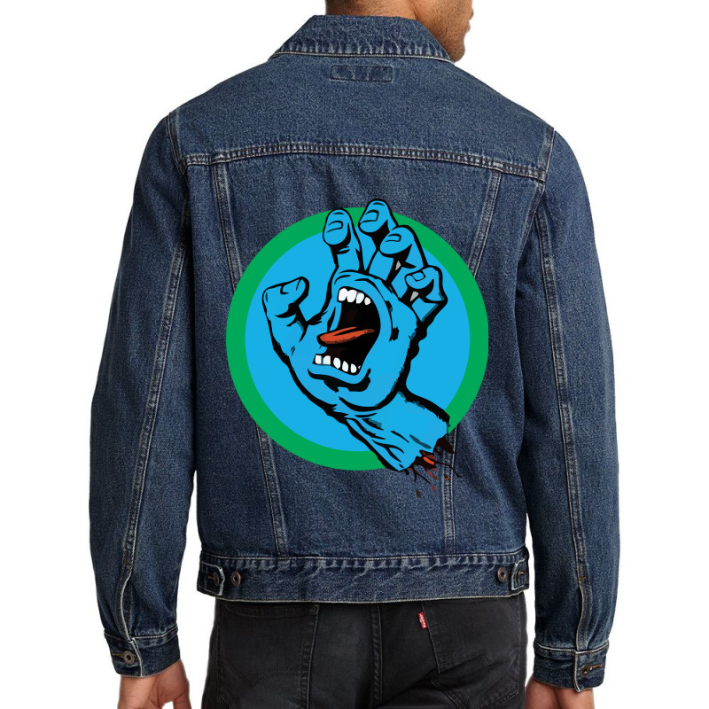 Santa Monster Hand 5 Men Denim Jacket by anyarpasar68 | Artistshot