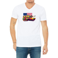 M4a1 Abrams V-neck Tee | Artistshot