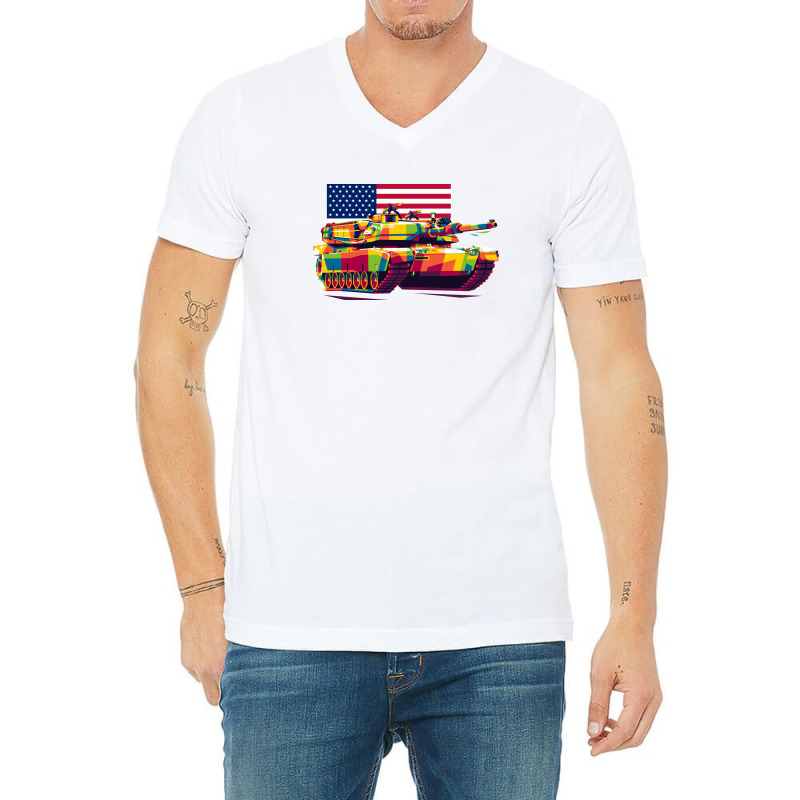 M4a1 Abrams V-neck Tee | Artistshot