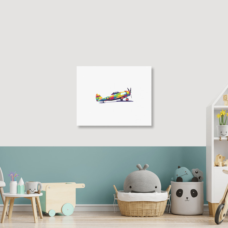 P47 Thunderbolt Landscape Canvas Print | Artistshot