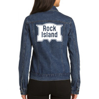 Rock Island Line Railroad Ladies Denim Jacket | Artistshot