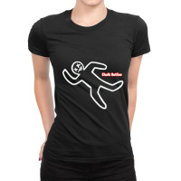 Chalk Outline Ladies Fitted T-shirt | Artistshot