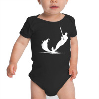 Water Skier T Shirt Ski Motor Boat Waves Sport Tee Baby Bodysuit | Artistshot