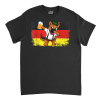 Dabbing German Shepard Cute Dog With Beer Mug Oktoberfest T Shirt Classic T-shirt | Artistshot