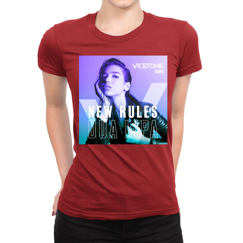 Dua Lipa Vicetone Remix Ladies Fitted T-Shirt by Kelly J | Artistshot