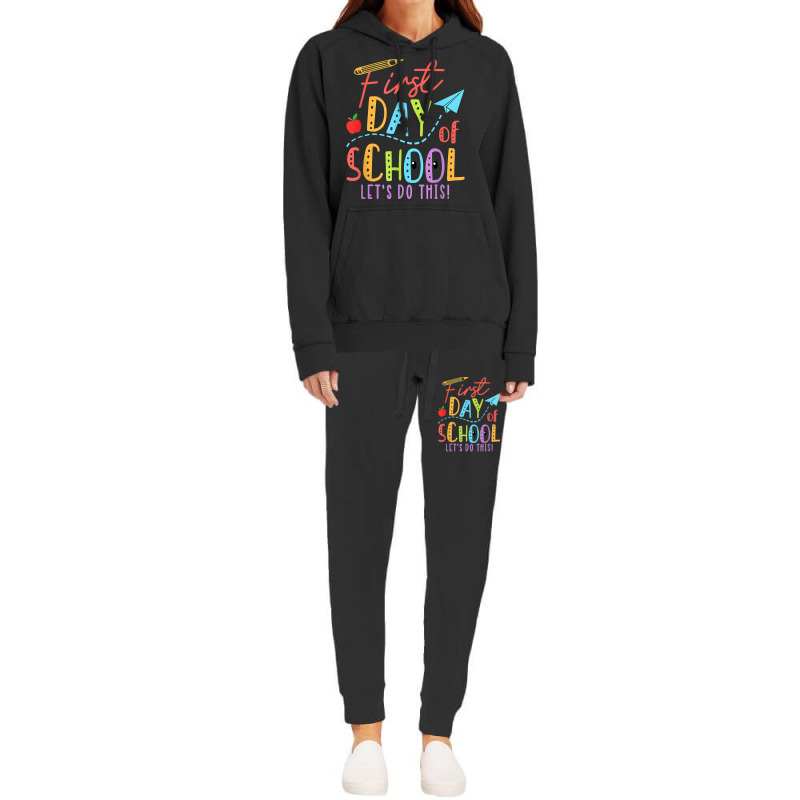 Happy First Day Let's Do This Welcome Back To School T Shirt Hoodie & Jogger Set | Artistshot