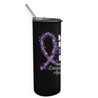 Her Fight Is My Fight   Domestic Violence Awareness Ribbon T Shirt Skinny Tumbler | Artistshot