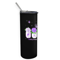 Hope Hydrangea Flower Butterfly Domestic Violence Awareness T Shirt Skinny Tumbler | Artistshot