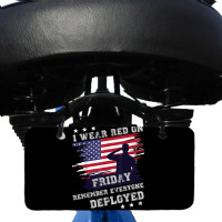 I Wear Red On Friday Remember Deployed American Flag Retro T Shirt Bicycle License Plate | Artistshot