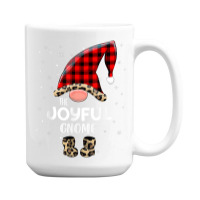 Joyful Gnome Buffalo Plaid Matching Family Christmas Pajama T Shirt 15 Oz Coffee Mug | Artistshot