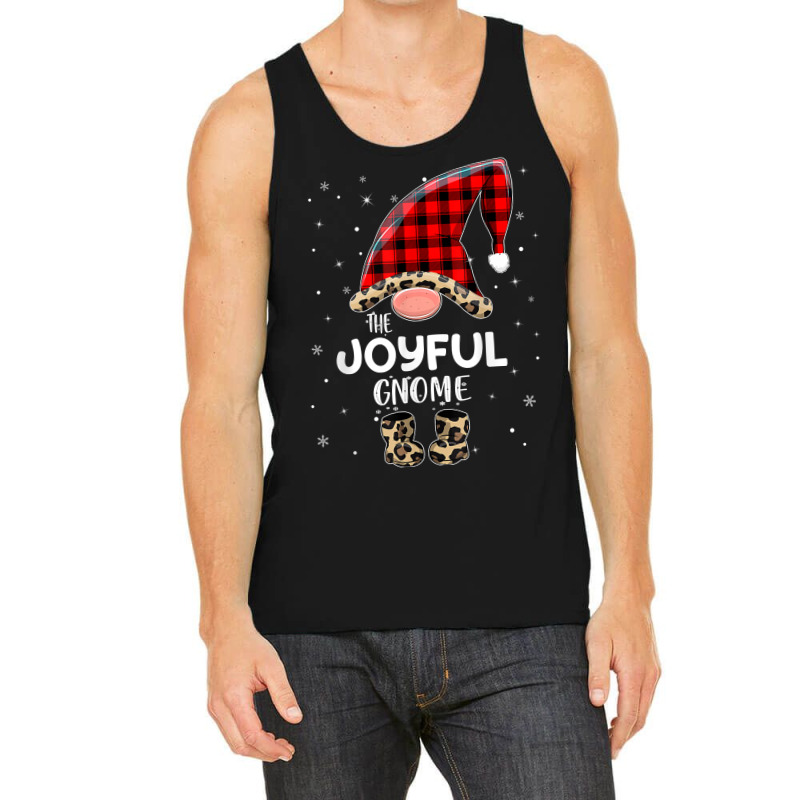 Joyful Gnome Buffalo Plaid Matching Family Christmas Pajama T Shirt Tank Top | Artistshot