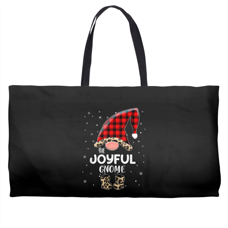 Joyful Gnome Buffalo Plaid Matching Family Christmas Pajama T Shirt Weekender Totes | Artistshot