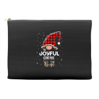 Joyful Gnome Buffalo Plaid Matching Family Christmas Pajama T Shirt Accessory Pouches | Artistshot