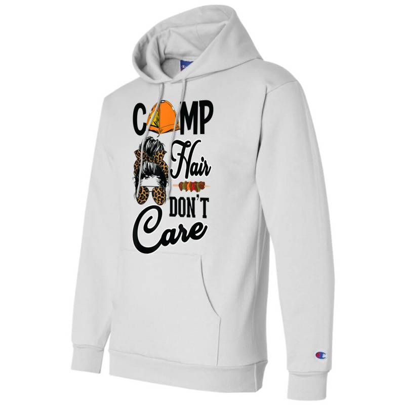 Ladies Camp Hair Don't Care Funny Outdoors Women Teen Girls T Shirt Champion Hoodie | Artistshot