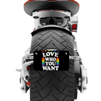 Love Who You Want Rainbow Lgbtq Heart Price Proud Rainbow T Shirt Motorcycle License Plate | Artistshot